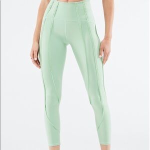 NWT XXL Fabletics High Waisted Ultra Luxe Contour 7/8 Dusty Teal